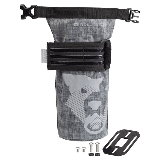 Wolf Tooth B-RAD TekLite Roll-Top Bag and Mounting Plate - 1L, Black