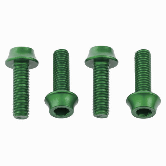 Wolf Tooth Aluminum Water Bottle Cage Bolts - M5x15mm, Durable 7075-T6 Construction, Multiple Colors, Perfect Finish for Bike Accessories