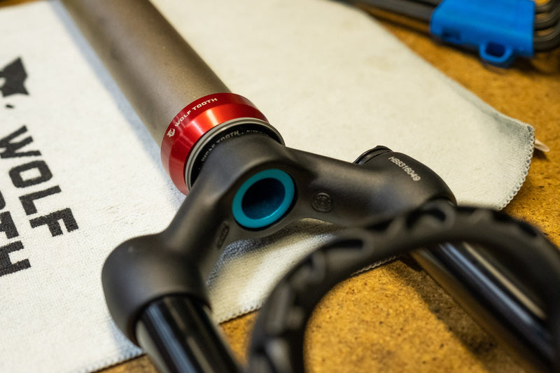 Load image into Gallery viewer, Wolf Tooth Crown Race Adapters - 1 1/8" Steerer to 1 1/2" Bearing Cup, Aluminum
