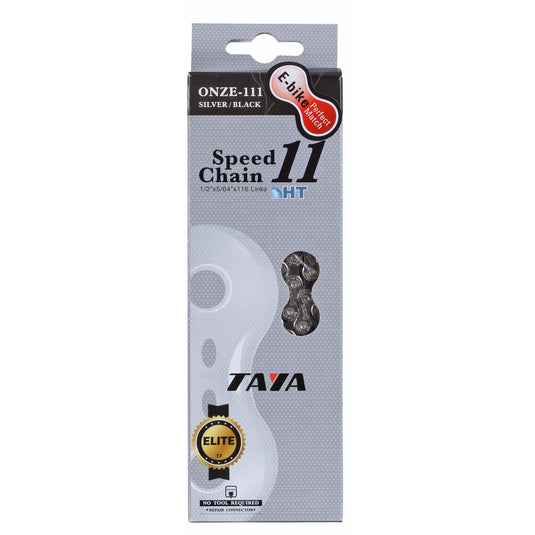 Taya Chain Onze-111 Chain, 11sp - Silver/Blk, Each NLS