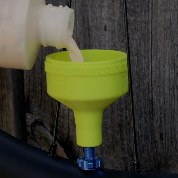 Load image into Gallery viewer, Straz Components Sealant Funnel for Fully Threaded Valves, Lime Green
