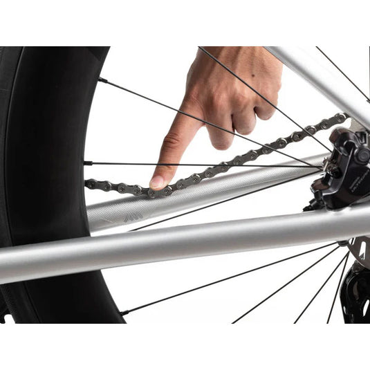 All Mountain Style Road And Gravel Chain Guard, Clear/Silver