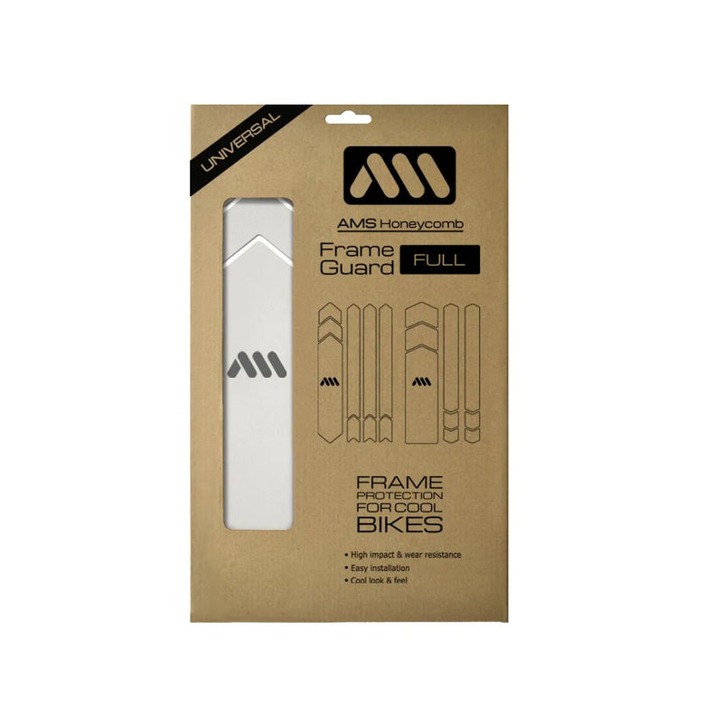 Load image into Gallery viewer, All Mountain Style E-Bike Honeycomb Frame Guard, Clear/Silver
