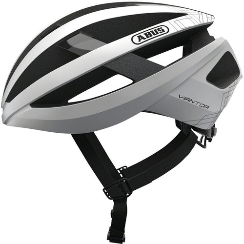 Abus-Viantor-Helmet-Large-(58-62cm)-Half-Face--Adjustable-Fitting--Semi-Enclosing-Plastic-Ring--Ponytail-Compatible--Acticage-White_HE5059