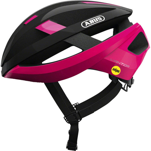 Abus-Viantor-Helmet-Medium-(52-58cm)-Half-Face--MIPS--Adjustable-Fitting--Semi-Enclosing-Plastic-Ring--Ponytail-Compatible--Acticage-Pink_HLMT4934