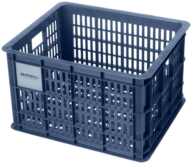 Load image into Gallery viewer, Basil Crate Basket - Medium, 27L, Plastic, Bluestone
