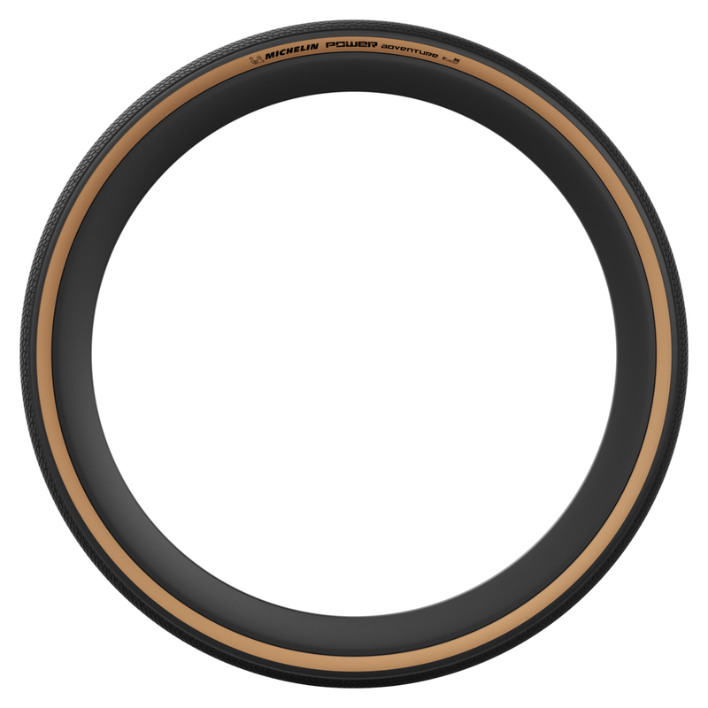 Load image into Gallery viewer, Michelin Power Adventure Classic TS TLR, Gravel Tire, 700x36C, Folding, Tubeless Ready, GUM-X, GUM-X, 3x100TPI, Tanwall
