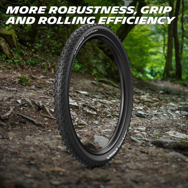 Load image into Gallery viewer, Michelin Country Grip'R Tires 26" - 29" Clincher Off-Road Mountain Bike Tires with Steel Bead, All-Condition Tread, for MTB, E-Bike, and Trail Riding
