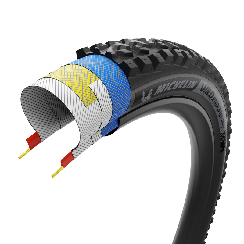 Load image into Gallery viewer, Michelin Wild Enduro Rear Racing Line Mountain Tire 29''x2.40, Tubeless Ready, Magi-X Compound, Folding Bead, Gravity Shield Casing
