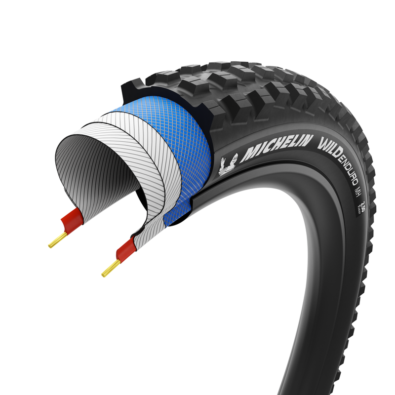 Load image into Gallery viewer, Michelin WILD ENDURO MH PERF. LINE, Mountain Tire, 29x2.50, Folding, Tubeless Ready, MAGI-X, GUM-X, 2x33, Black
