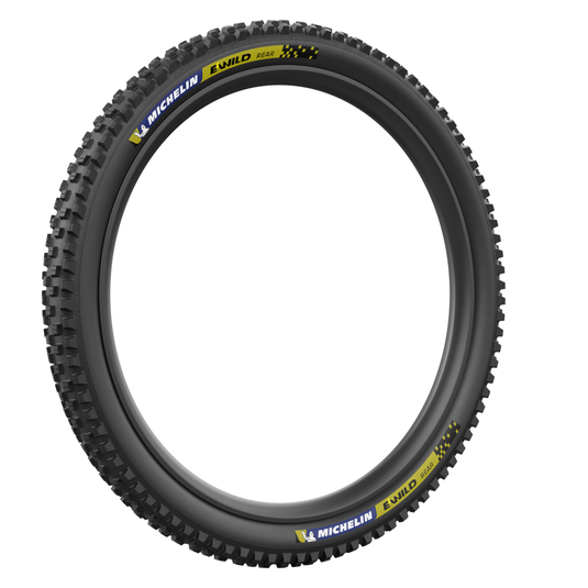 Michelin E-WILD RACING LINE Rear, Mountain Tire, 29"x2.60, Folding, Tubeless Ready, MAGI-X, 4x55, Black