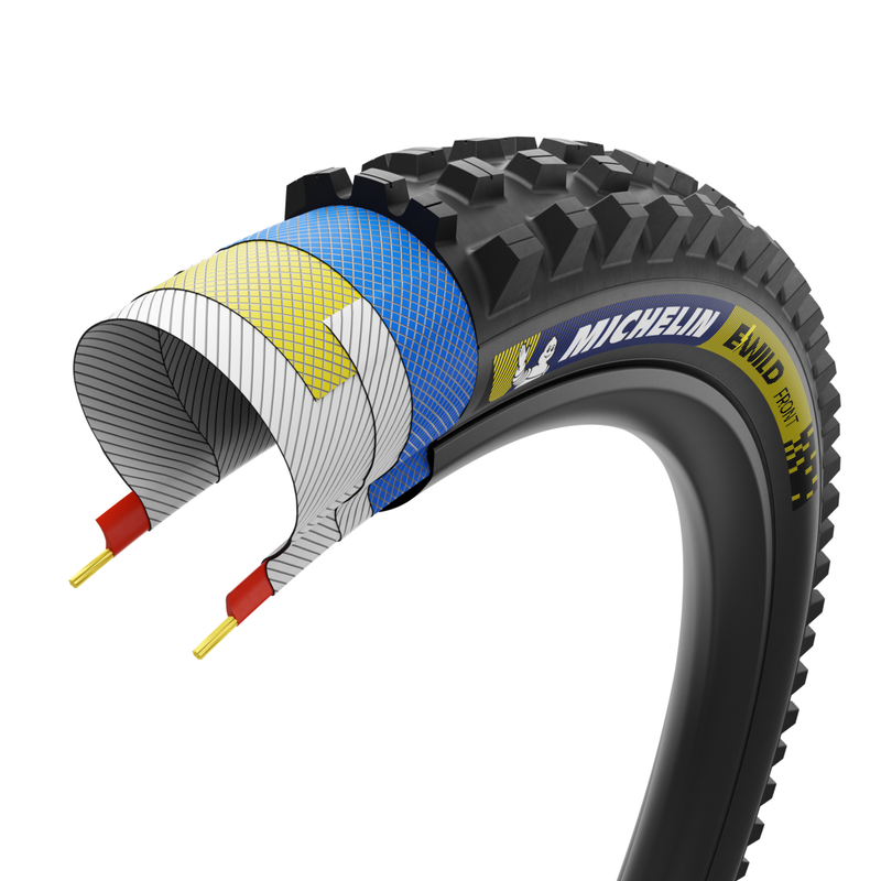 Load image into Gallery viewer, Michelin E-WILD RACING LINE Mountain Tires – Tubeless Ready, MAGI-X Compound, Folding Bead, High Traction for 27.5" &amp; 29" E-Bike &amp; Enduro Use
