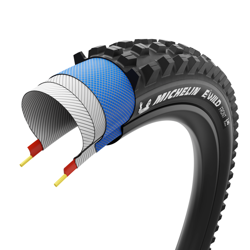 Load image into Gallery viewer, Michelin EWild Tubeless E-Bike Tires – 29" &amp; 27.5" All-Terrain Folding Tires with E-Gum-X Compound, Gravity Shield Casing, Pinch Protection Technology
