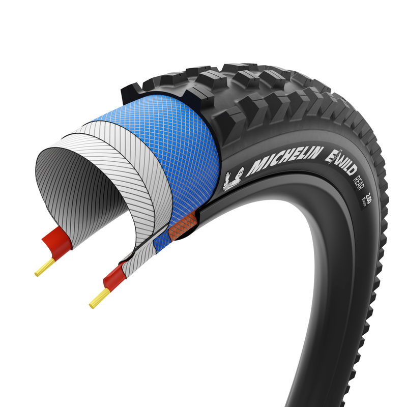 Load image into Gallery viewer, Michelin EWild Tubeless E-Bike Tires – 29" &amp; 27.5" All-Terrain Folding Tires with E-Gum-X Compound, Gravity Shield Casing, Pinch Protection Technology
