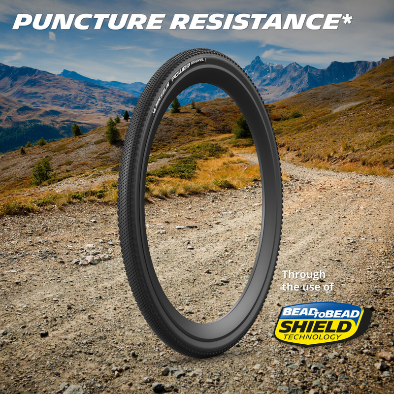 Load image into Gallery viewer, Michelin Power Gravel Tire 700x40 Tubeless Bk - Tan Gravel Wheel Size 700x40 Width Tubeless
