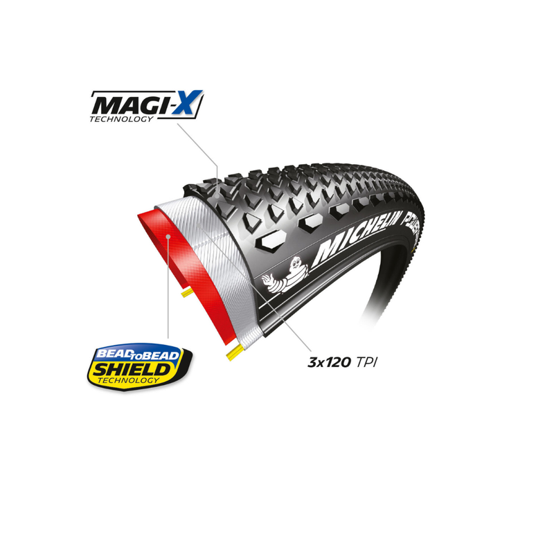 Load image into Gallery viewer, Michelin Power Gravel Tires 700x47 - Tubeless Ready, Folding Bead, Magi-X Compound, Bead2Bead Protek, Off-Road &amp; Mixed Surface Cycling
