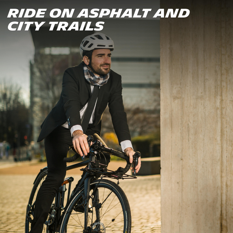 Load image into Gallery viewer, Michelin Protek Max Bicycle Tires 700c — Durable City Rubber Tread, 5mm Puncture Protection, Reflective Sidewalls, Ideal for Urban &amp; Commuter Cycles
