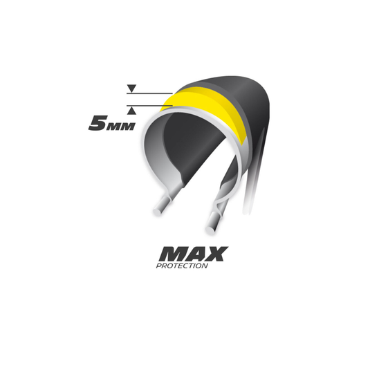 Michelin Protek Max Bicycle Tires 700c — Durable City Rubber Tread, 5mm Puncture Protection, Reflective Sidewalls, Ideal for Urban & Commuter Cycles