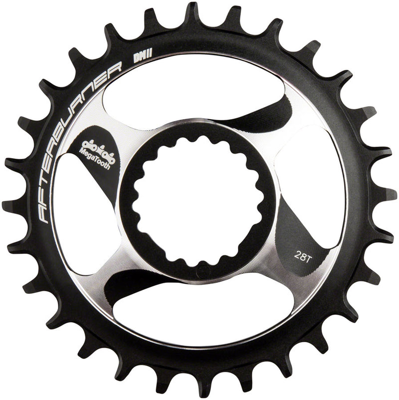 Load image into Gallery viewer, FSA Afterburner Chainring 28t Direct Mount Megatooth 11-Speed Aluminum Black
