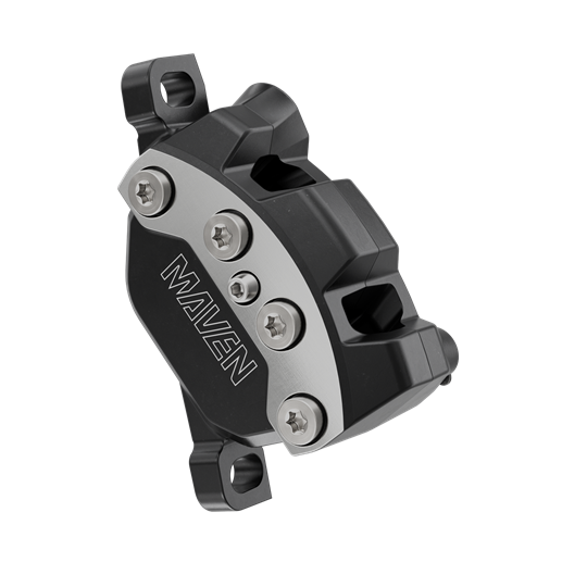 SRAM Maven Ultimate Disc Brake and Lever - Front or Rear, Post Mount, 4-Piston, Carbon Lever Blade, Ti Hardware,