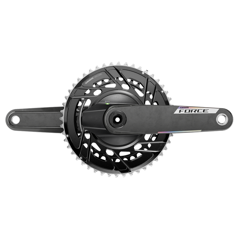 Load image into Gallery viewer, Sram Force AXS E1 2x Power Meter Thread Mount DUB 160x50/37 DUB BLK
