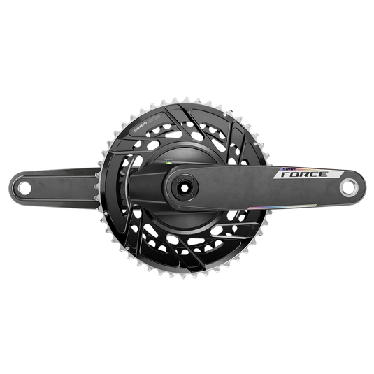 SRAM Force 2x Powermeter E1 Power Meter Crankset, Speed: 12, Spindle: 28.99mm, BCD: Thread Mount, 48/35, DUB, 175mm,
