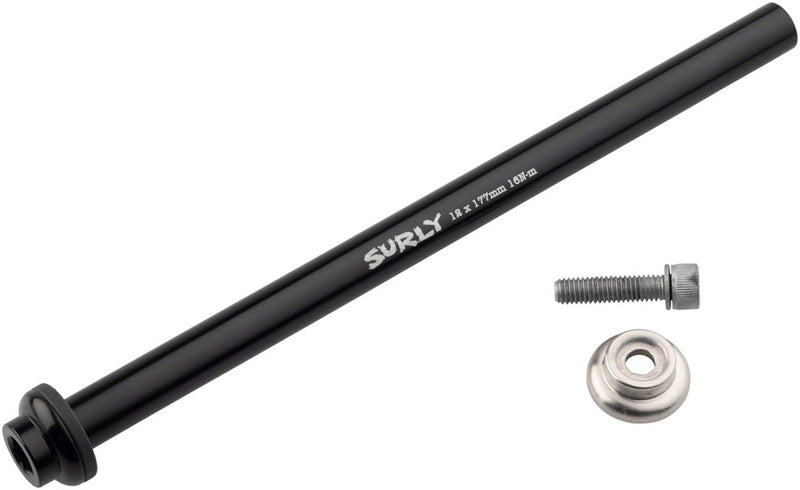 Load image into Gallery viewer, Surly Rear Thru-Axle - 12x177 mm, Chromoly, Black
