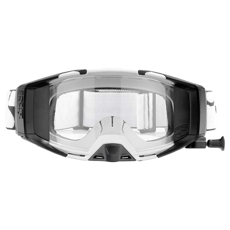 Load image into Gallery viewer, iXS Trigger Goggles with Roll Off System with Mirror and Clear lens, White
