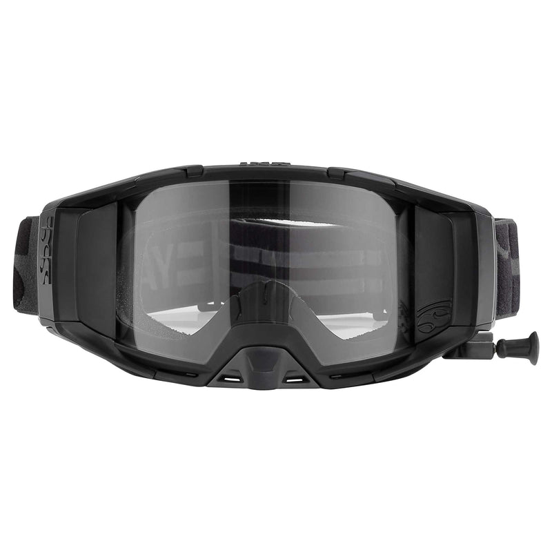 Load image into Gallery viewer, iXS Trigger Goggles with Roll Off System with Mirror and Clear lens, Black
