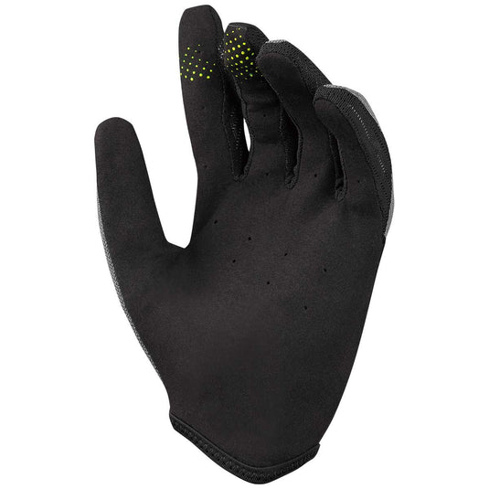 iXS Carve Mens Mountain Bike Full Finger Gloves, Graphite, Slip On, Small