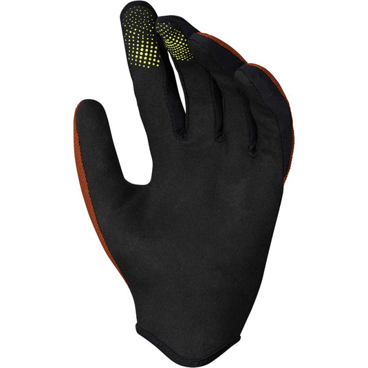 iXS Carve Mens Mountain Bike Full Finger Gloves, Burnt Orange, Slip On, X-Large
