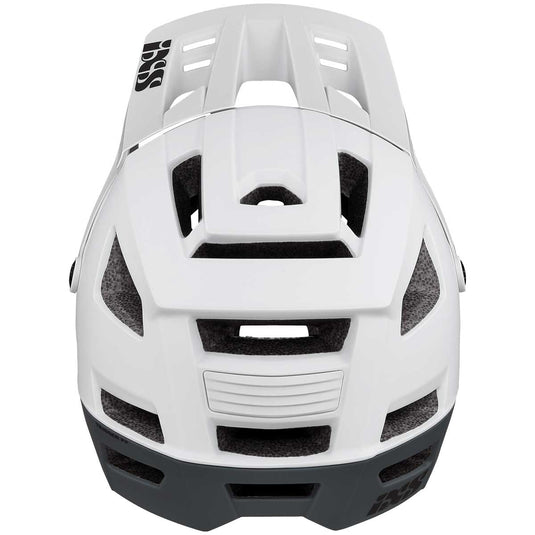 Mountain Bike Helmet iXS Trigger FF Enduro Mountain Bike Full Face , White, SM(54-58cm)
