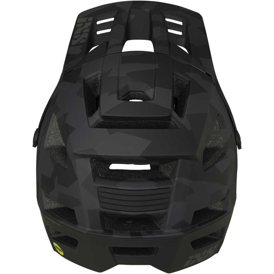 Mountain Bike Helmet iXS Trigger FF MIPS Enduro Mountain Bike Full Face Black Camo XS(49-54cm)