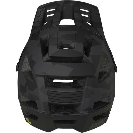 iXS Trigger FF MIPS Enduro Mountain Bike Full Face Helmet Black Camo SM(54-58cm)