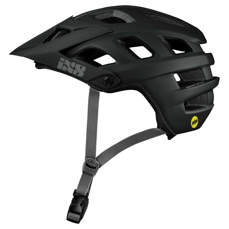 Load image into Gallery viewer, iXS Trail Evo MIPS Mountain Bike Helmet, Adjustable Visor, Black, SM(54-58cm)
