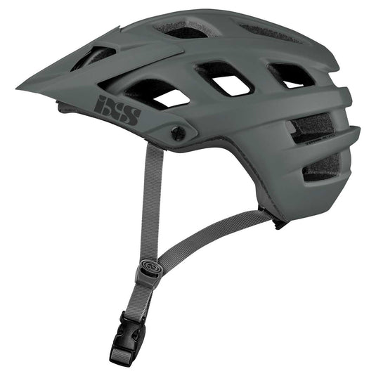 iXS Trail Evo Mountain Bike Helmet, Adjustable Visor, Graphite, ML(58-62cm)