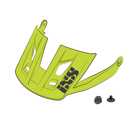 iXS Replacement Visor for Trigger All Mountain Helmet, Lime Includes Hardware SM
