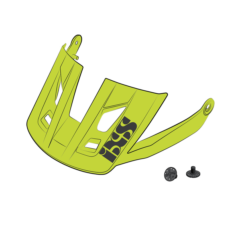 Load image into Gallery viewer, iXS Replacement Visor for Trigger All Mountain Helmet, Lime Includes Hardware ML
