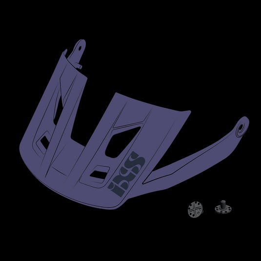 iXS Replacement Visor for Trigger All Mountain Helmet Grape Includes Hardware ML