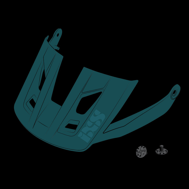 Load image into Gallery viewer, iXS Replacement Visor for Trigger All Mountain Helmet Everglade Incl Hardware SM
