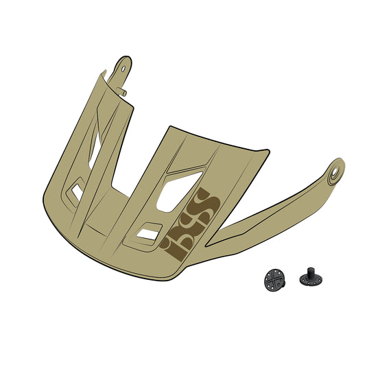 iXS Replacement Visor for Trigger All Mountain Helmet Camel Includes Hardware ML