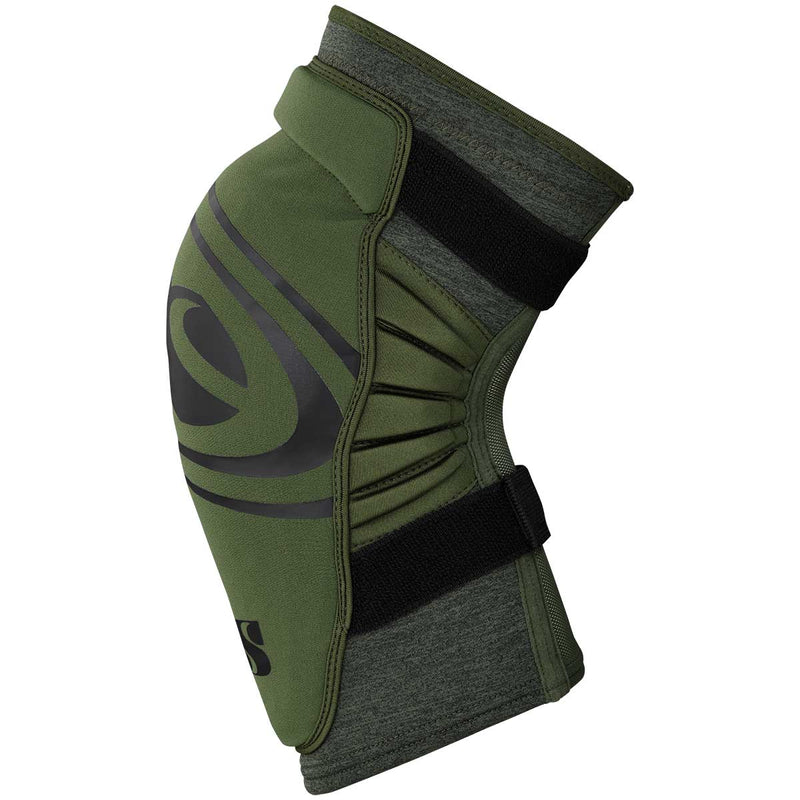 Load image into Gallery viewer, iXS Carve EVO+ Knee Guard Olive L | AeroMeshTM- Light, Moisture Wicking
