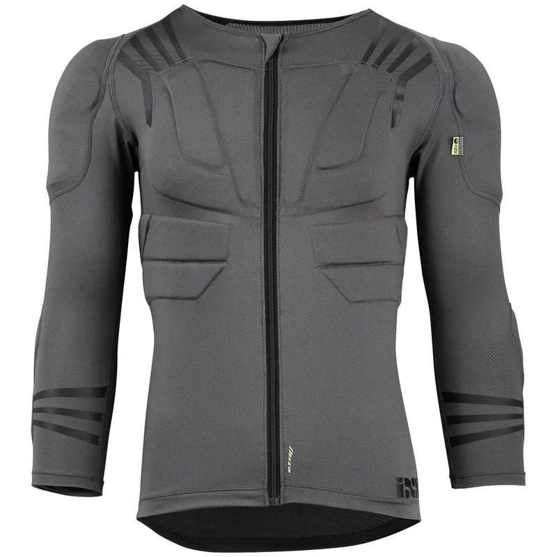Load image into Gallery viewer, iXS Trigger Upper Body Protect Grey KL (Kids L) | NockOutTM Compression Padding
