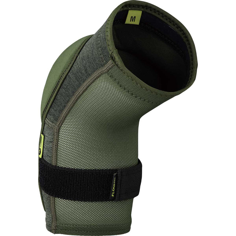 Load image into Gallery viewer, iXS Flow Evo+ Elbow Guard Olive Medium | AeroMeshTM- Light, Moisture Wicking
