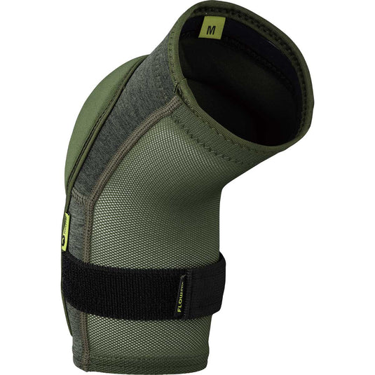 iXS Flow Evo+ Elbow Guard Olive Medium | AeroMeshTM- Light, Moisture Wicking