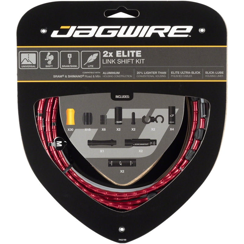Load image into Gallery viewer, Jagwire-2x-Elite-Link-Shift-Cable-Kit-Derailleur-Cable-Housing-Set_CA4662
