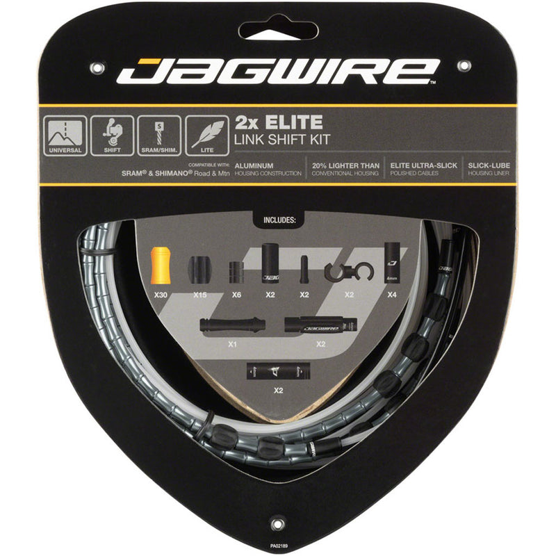 Load image into Gallery viewer, Jagwire-2x-Elite-Link-Shift-Cable-Kit-Derailleur-Cable-Housing-Set_DCHS0152
