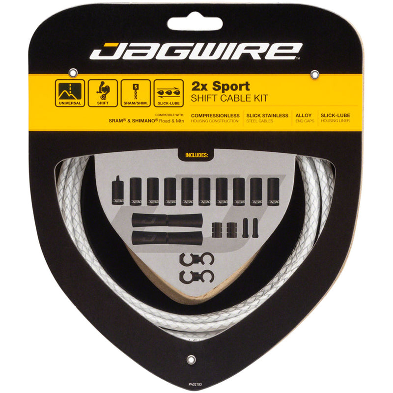 Load image into Gallery viewer, Jagwire-2x-Sport-Shift-Cable-Kit-Derailleur-Cable-Housing-Set_CA4680
