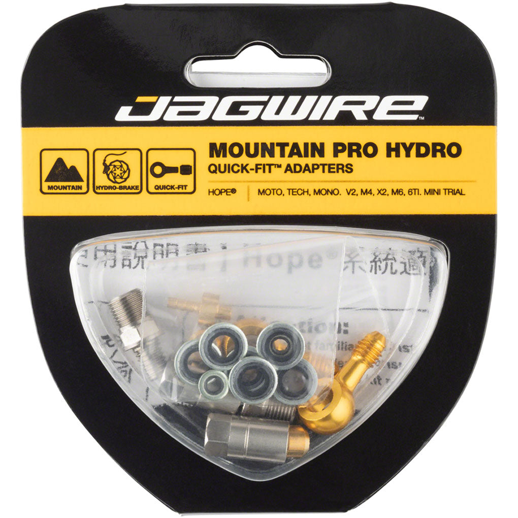Jagwire-Hope-Pro-Quick-Fit-Adapters-Disc-Brake-Hose-Kit-Mountain-Bike--Downhill-Bike--Fat-Bike--Hardtail-Bike--Gravel-Bike--Cyclocross-Bike_BR0457