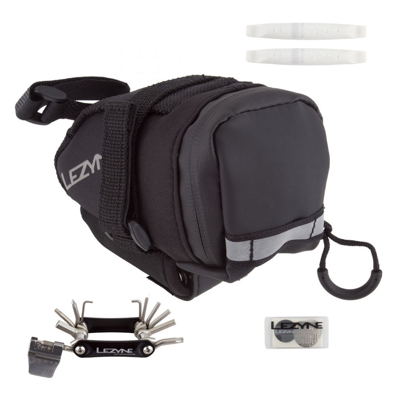 Load image into Gallery viewer, Lezyne-M-Caddy-Loaded-Seat-Bag-Reflective-Bands-_TLWP0010
